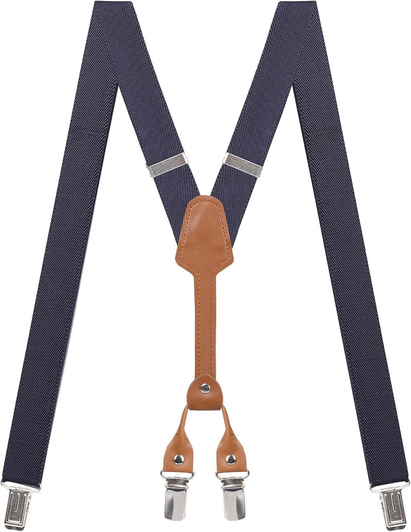 Action Ward Store Women's Suspenders - 1" Width - Y Back 4 Clip Skinny Ladies Suspenders - Image 1